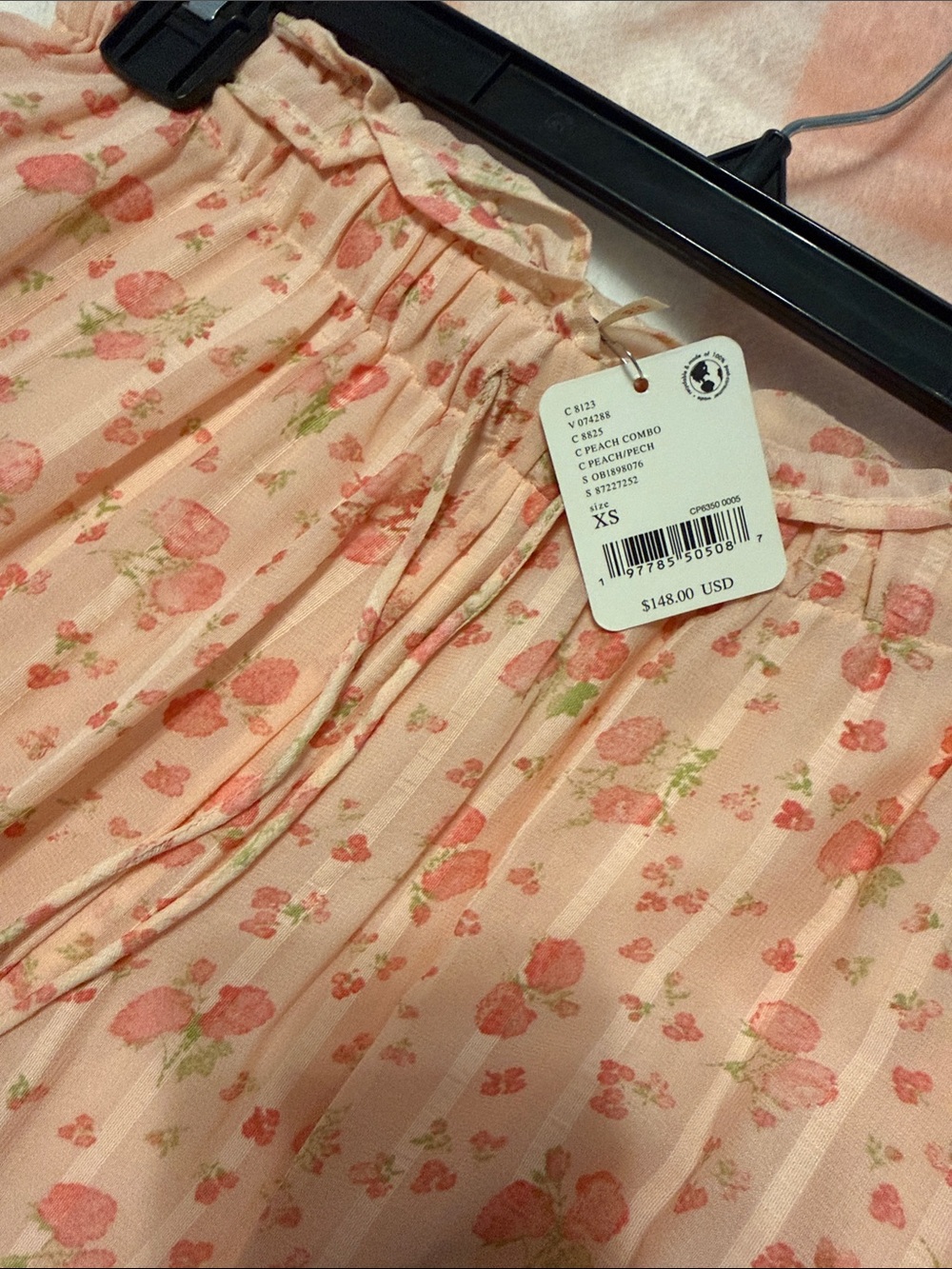 Free People Emmaline Tiered Wide-Leg Pants in Blush Pink